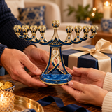 Holy 9-Branch Christian Menorah: Emblem of Divine Light and Devout Faith