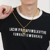 Poseidon Trident Necklace Men's Lucky Charm - BGCOPPER