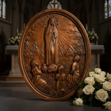 高级工作室摄影法蒂玛圣母木雕