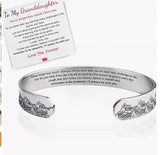 10mm Stainless Steel Bracelet Laser Marking SISTER Gift Adjustable Engraved Bracelet C-Shape Wave Bracelet - BGCOPPER