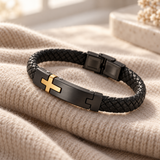 Walk by Faith – Men’s Braided Christian Cross Bracelet | A Meaningful Gift of Faith