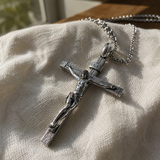 S925K Silver Jesus Crucifix Pendant | A Tangible Reminder of His Love for daily faith wear and Christian gifting