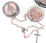 Virgin Mary alloy rosary beads — comes with a jewelry box - BGCOPPER