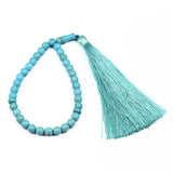 8 mm turquoise hand-held rosary - BGCOPPER