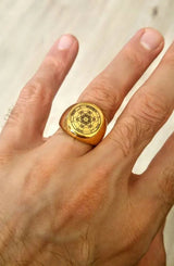 Spring Sale: Archangel Metatron Cube Stainless Steel Ring - BGCOPPER
