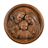 Holy family wood carving plaque - Best wall decor for home - BGCOPPER