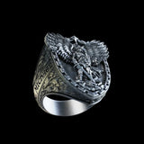 Archangel Michael Steel Titanium Ring——Giving us the strength and courage to move forward - BGCOPPER