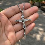 S925K Silver Jesus Crucifix Pendant | A Tangible Reminder of His Love - product view