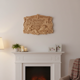 "Jesus, I Trust in You" - Handcrafted Solid Wood Religious Plaque with John 3:16 Eternal Promise