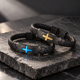 Walk by Faith – Men’s Braided Christian Cross Bracelet | A Meaningful Gift of Faith
