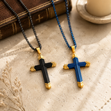 Titanium Steel 18K Gold Cross Necklace | A Christian Emblem of Faith and a Fashion Statement
