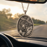 S925 Jesus Carrying the Cross Sacred Heart Pendant Necklace