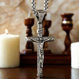 S925K Silver Cross Necklace: Embodiment of the Light of Faith - BGCOPPER