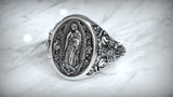 S925K Silver Our Lady of Guadalupe Ring - BGCOPPER
