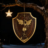 Guardian Michael Wood Carving - Handcrafted Spiritual Shield & Heirloom Gift
