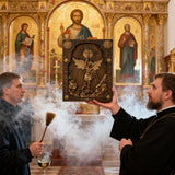 Bgcopper Archangel Michael Square Wooden Icon Religious Gifts - Best Wood Carving Wall Decor