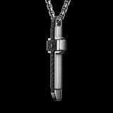 Hammered Two-Tone Stainless Steel Cross Necklace – Strength, Faith & Rugged Elegance