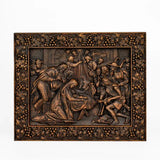 Nativity Scene Large Wooden Sculpture - BGCOPPER