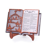 Wooden Glowing Scripture Craft Ornaments Creative Nativity Home Table Decoration Wooden Christmas Holiday Decoration - BGCOPPER