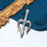 Poseidon Trident Necklace Men's Lucky Charm - BGCOPPER