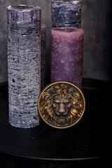 Carved Lion Head Wood Carving Wall Art - BGCOPPER