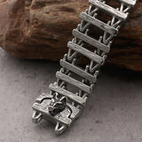 Dragon bone titanium steel creative skeleton dragon head wolf head stainless steel bracelet bracelet - BGCOPPER