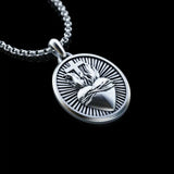 Sacred Heart Medallion Necklace - BGCOPPER