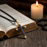 Titanium Steel 18K Gold Cross Necklace | A Christian Emblem of Faith and a Fashion Statement