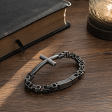 Vintage Rock Gothic Cross Bracelet