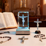 Crucifix LED Crystal Lamp: A Christian Symbol of Sacrifice & Redemption