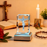 Crucifix LED Crystal Lamp: A Christian Symbol of Sacrifice & Redemption