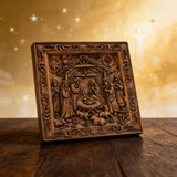 Handcarved Beechwood Nativity Scene Relief: Let Christmas’ Quiet Truth Settle in Your Home