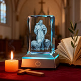Good Shepherd LED Crystal Lamp: A Christian Symbol of Christ’s Tender Care
