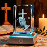 Prayer Crystal Ornament: A Gentle Bond Between Faith and Light & Shadow