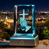 Prayer Crystal Ornament: A Gentle Bond Between Faith and Light & Shadow