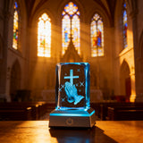 Prayer Crystal Ornament: A Gentle Bond Between Faith and Light & Shadow