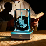 Prayer Crystal Ornament: A Gentle Bond Between Faith and Light & Shadow