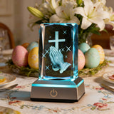 Prayer Crystal Ornament: A Gentle Bond Between Faith and Light & Shadow