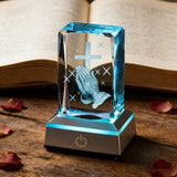 Prayer Crystal Ornament: A Gentle Bond Between Faith and Light & Shadow