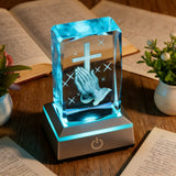 Prayer Crystal Ornament: A Gentle Bond Between Faith and Light & Shadow