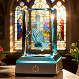 Prayer Crystal Ornament: A Gentle Bond Between Faith and Light & Shadow