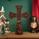 “Bless This Child” Prayer Boy/Girl Cross Wooden Sculpture - BGCOPPER
