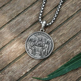 Holy Trinity S925k Silver Round Necklace - BGCOPPER