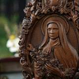Santa Teresa Wall Decoration Woodcarving - BGCOPPER