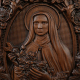 Santa Teresa Wall Decoration Woodcarving - BGCOPPER
