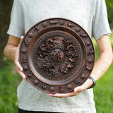Chinese Zodiac “Fu” Disc Wooden Decoration Wall Hanging - BGCOPPER