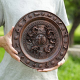 Chinese Zodiac “Fu” Disc Wooden Decoration Wall Hanging - BGCOPPER