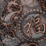 Chinese Zodiac “Fu” Disc Wooden Decoration Wall Hanging - BGCOPPER