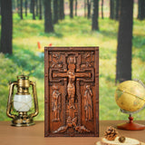 Bgcopper Christ Crucifix Wooden Carved Image - BGCOPPER