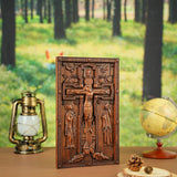 Bgcopper Christ Crucifix Wooden Carved Image - BGCOPPER